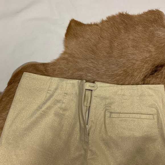 Lilly Pulitzer Liza Gold Metallic shorts size 6 - Picture 6 of 13